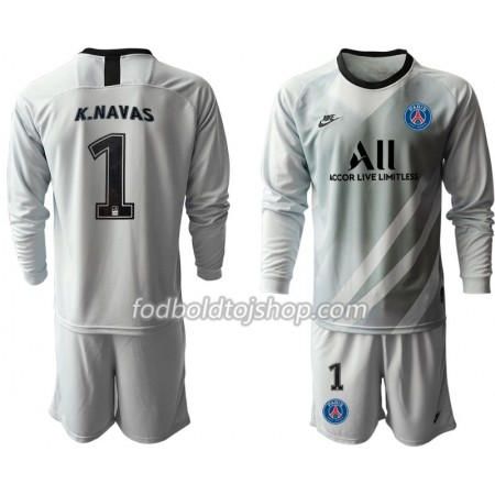 Paris Saint-Germain Målmands Fodboldsæt K NAVAS 1 Børn I 2019-20 L/S (+ Korte bukser)